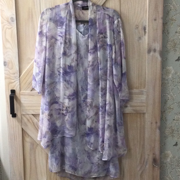 R&M Richards floral jacket dress - Picture 2 of 4